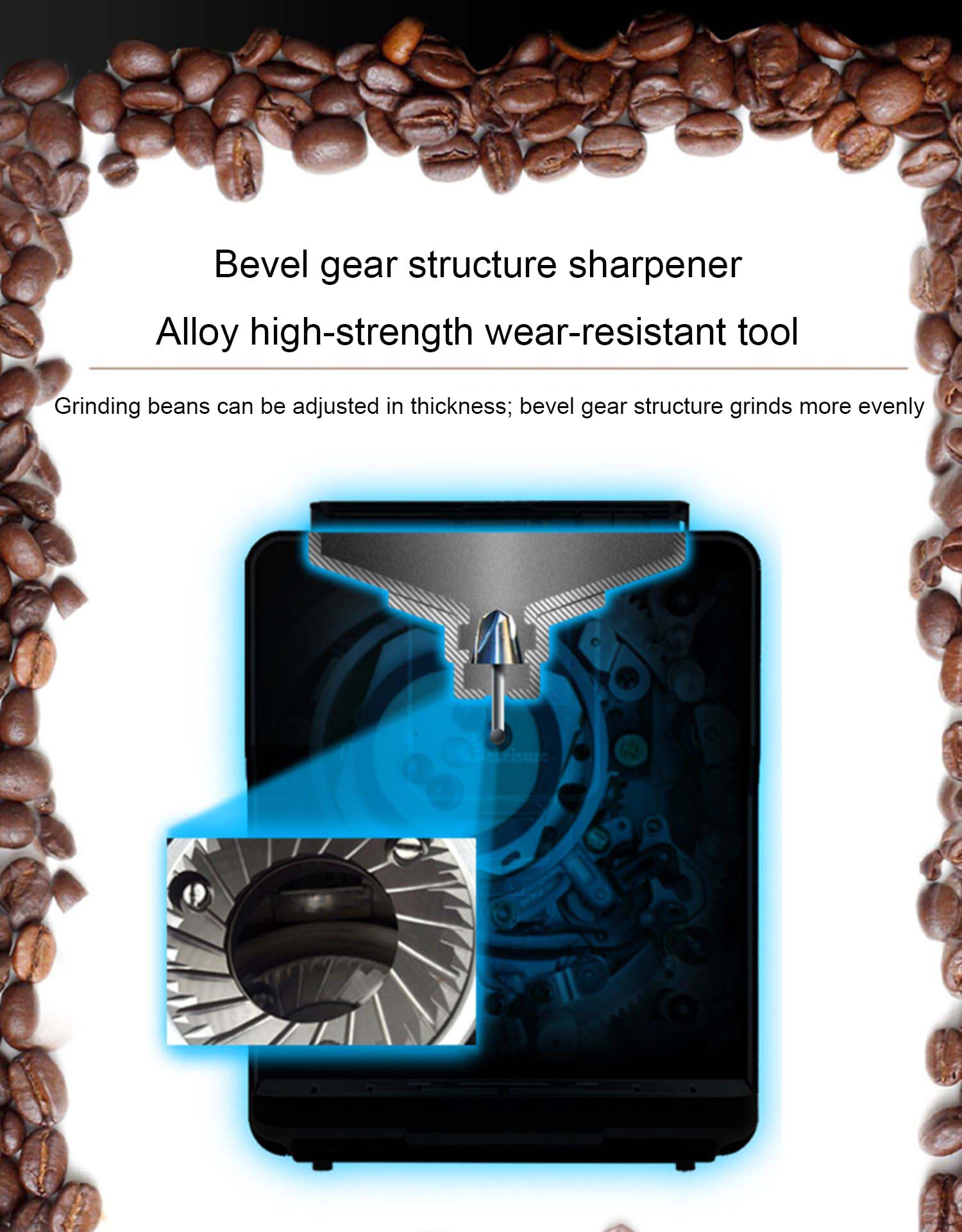Automatic Espresso Machine | With Built-In Coffee Beans Grinder And Milk Foam Frother encalife