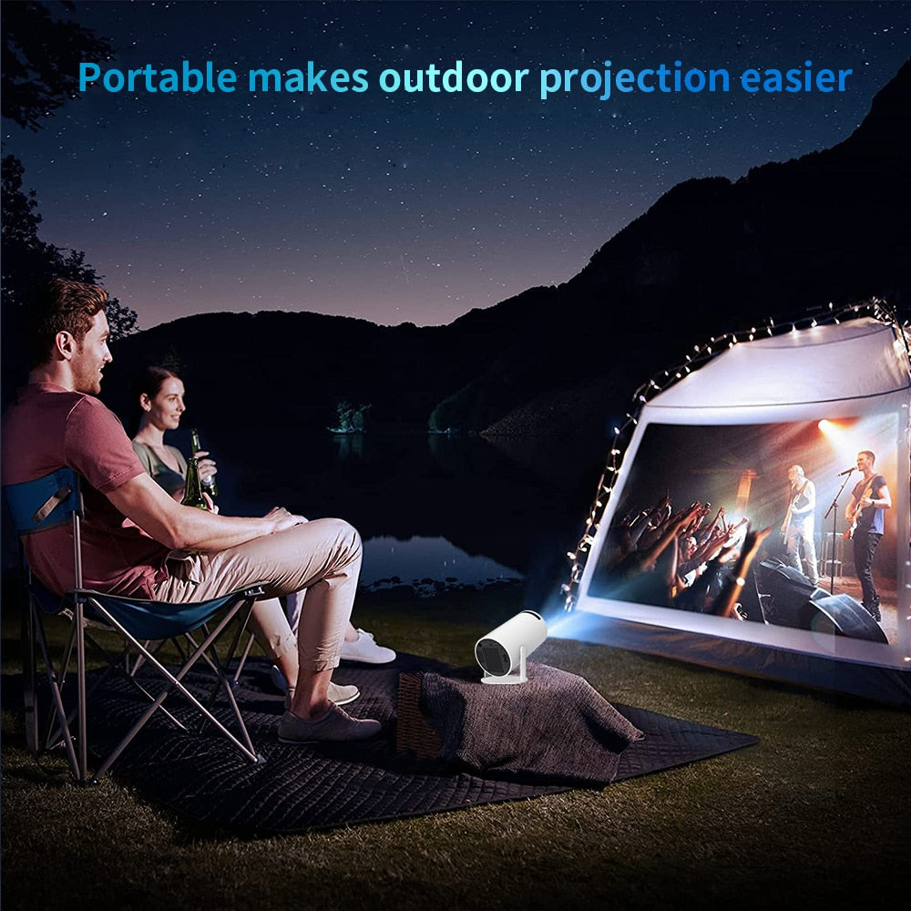 Ultimate Bedroom Companion: Portable Mini 4K Projector for Home Entertainment encalife