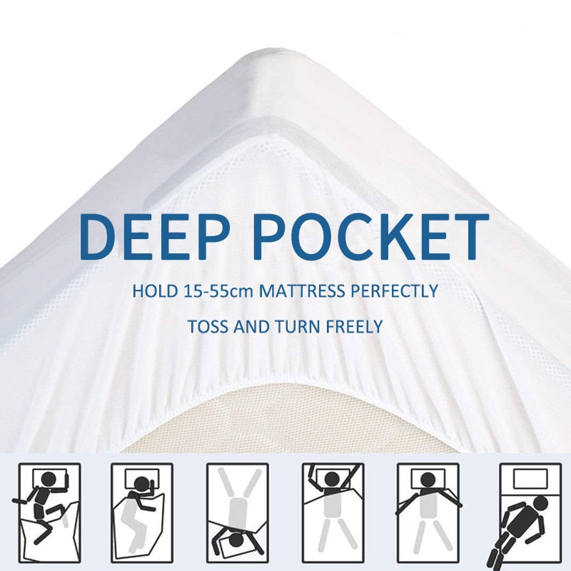 Luxurious Goose Feather Mattress Topper | 100% Cotton encalife