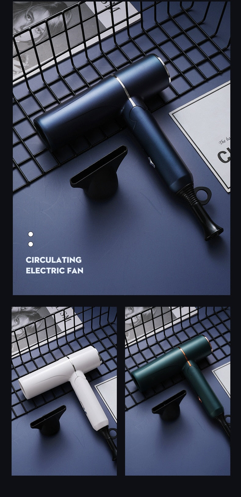Professional Hair Dryer | Foldable Light Electric Hair Dryer encalife