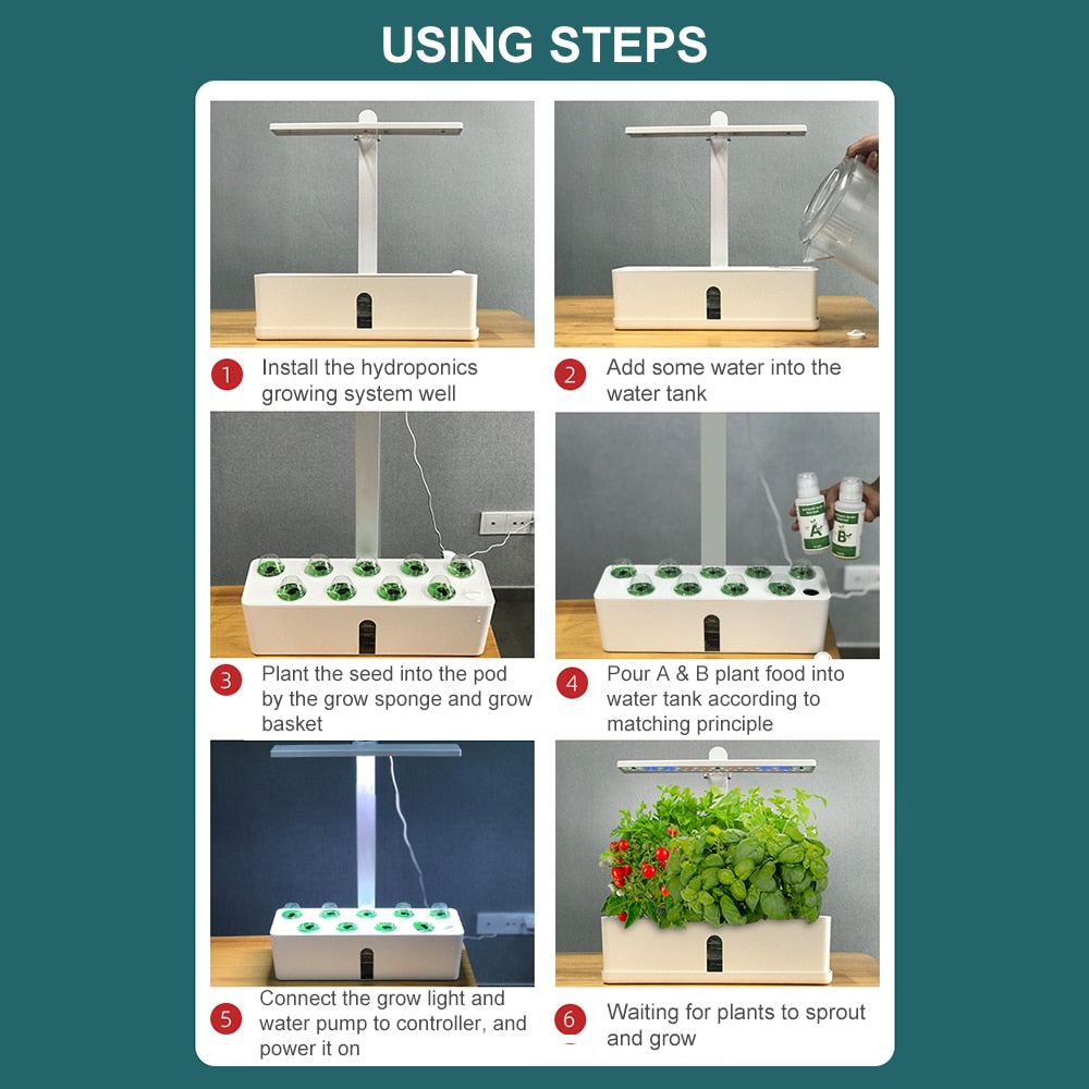 Grow Light For Indoor Plants | Hydroponics Growing System encalife