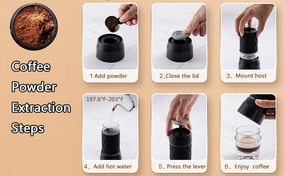 Coffee Maker | Mini Portable Design encalife