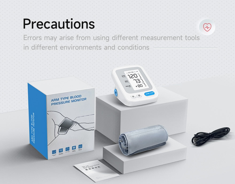 Digital Blood Pressure Monitor | Portable Monitor with LED Display encalife
