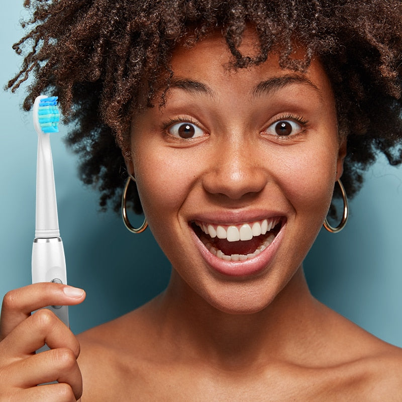 Electric Toothbrush | White | Includes 8 Heads encalife