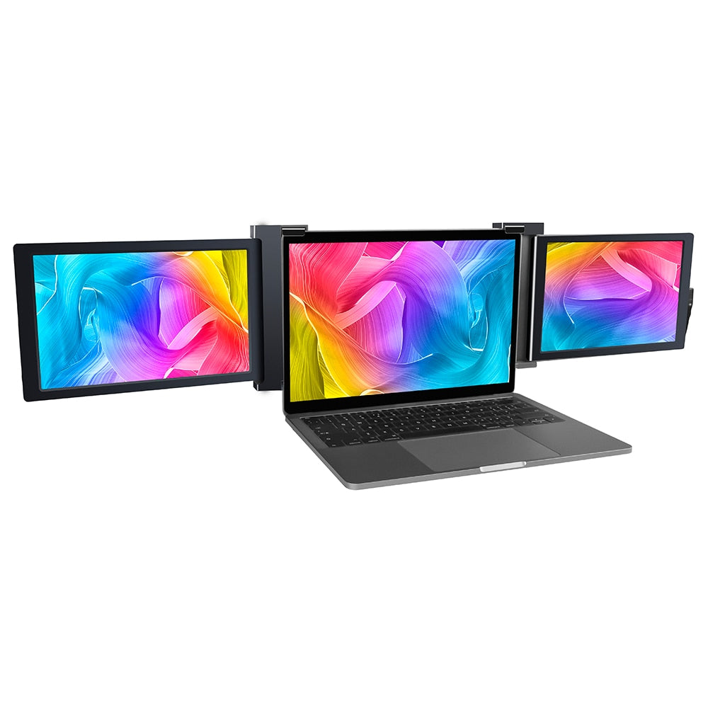 Triple Portable Laptop Monitor | Screen Extender | On-the-Go Ultra-Wide Display Solution encalife