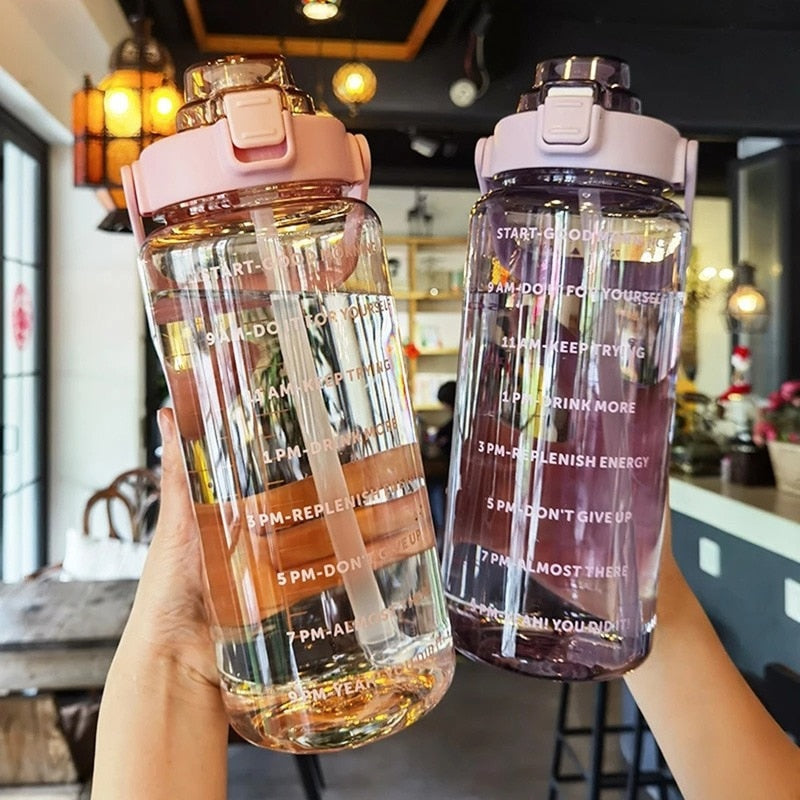 Water Bottle | 2L | With Time Scale Tracking