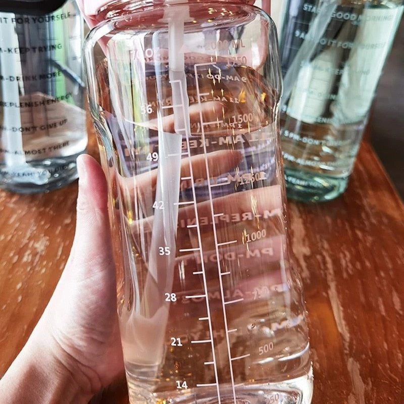 Water Bottle | 2L | With Time Scale Tracking encalife