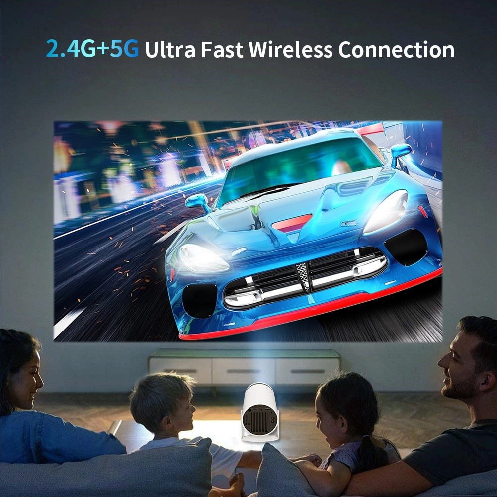 Ultimate Bedroom Companion: Portable Mini 4K Projector for Home Entertainment encalife