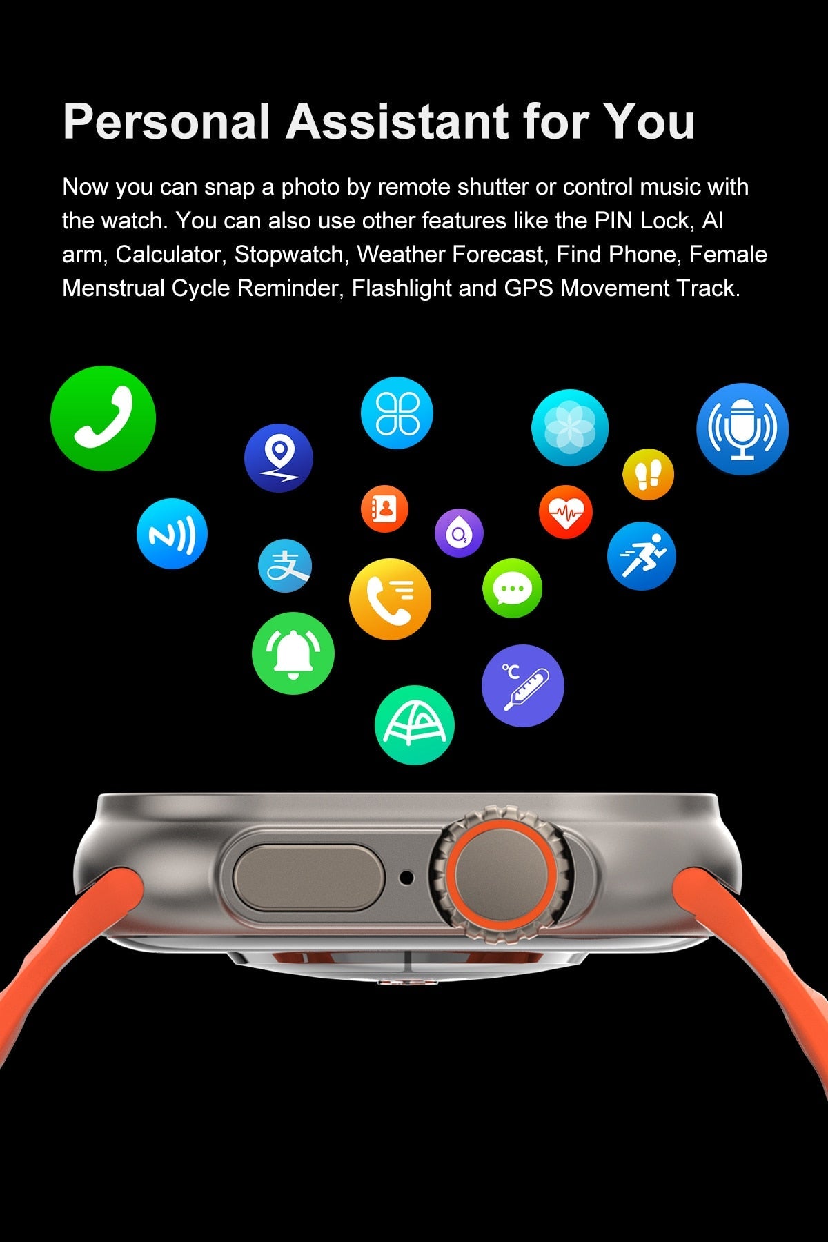 Ultra Smart Watch | Smart Phone Compatible Fitness Tracker encalife