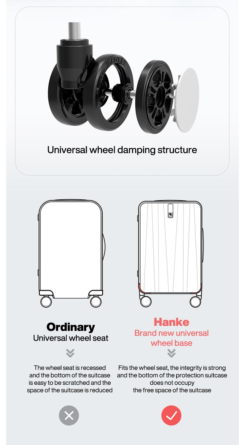 Carry-On Luggage | 360-Degree Spinner Wheels Suitcase encalife
