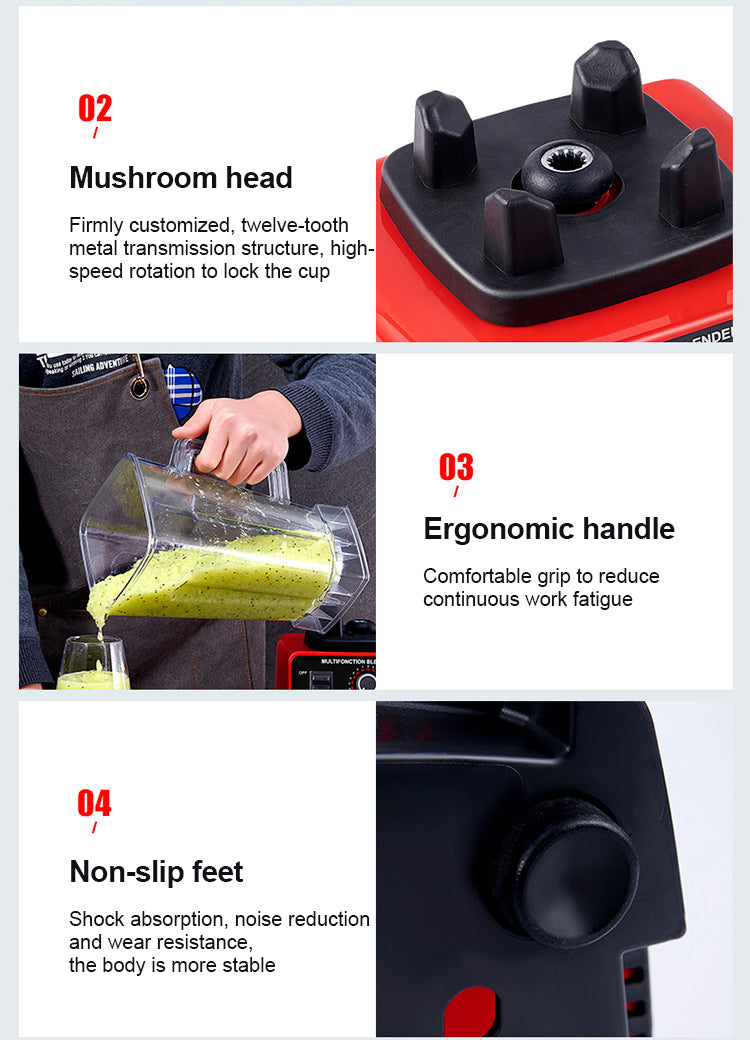 High-Power Blender | Multi-Blade Family Size encalife