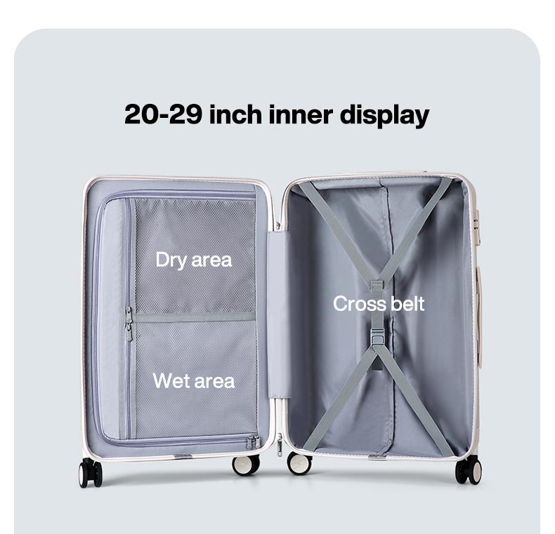 Carry-On Luggage | 360-Degree Spinner Wheels Suitcase encalife