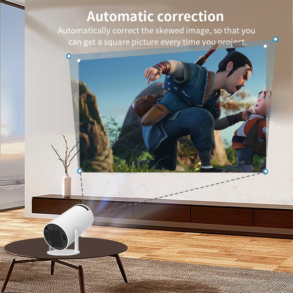 Ultimate Bedroom Companion: Portable Mini 4K Projector for Home Entertainment encalife