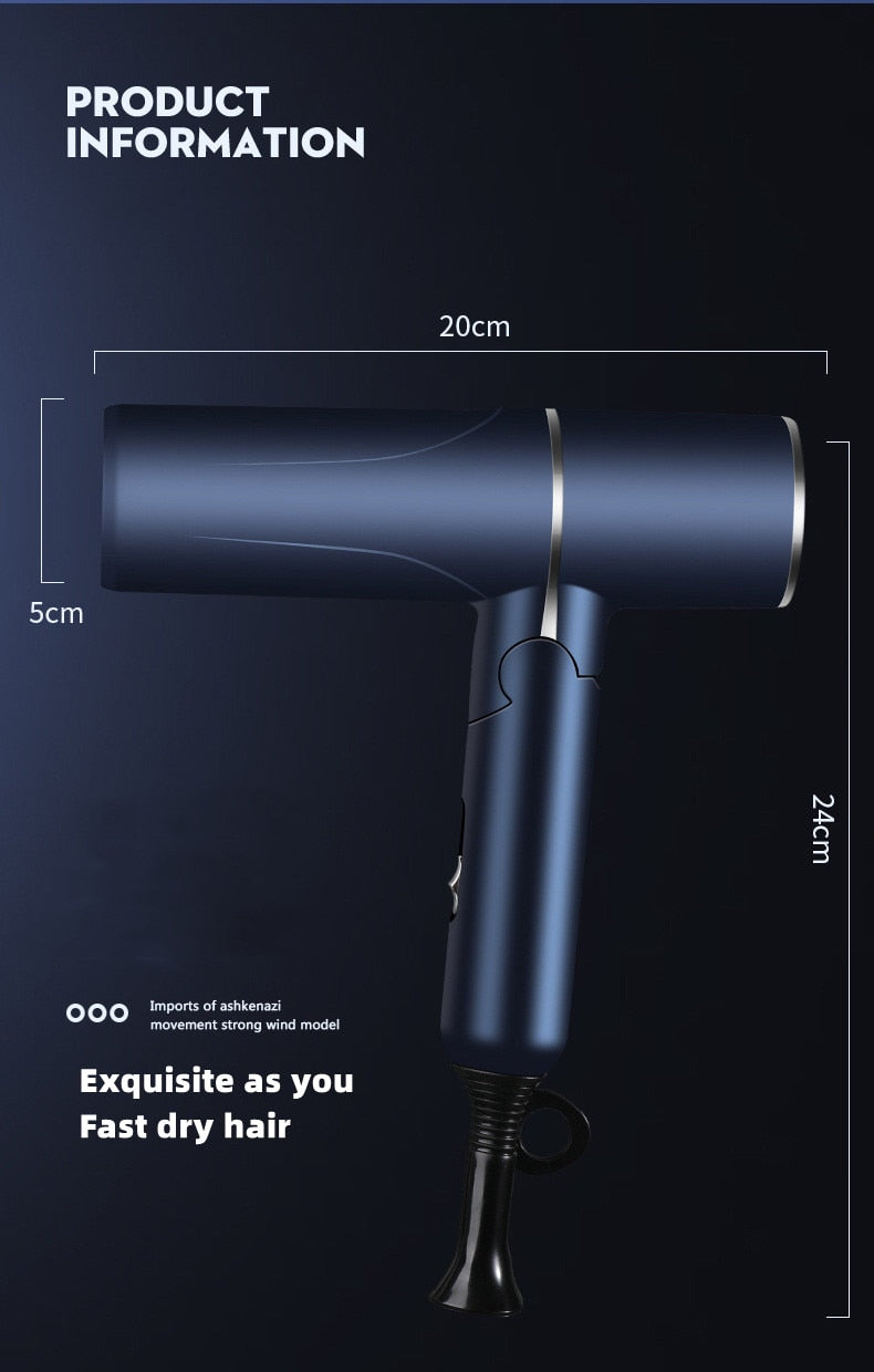 Professional Hair Dryer | Foldable Light Electric Hair Dryer encalife