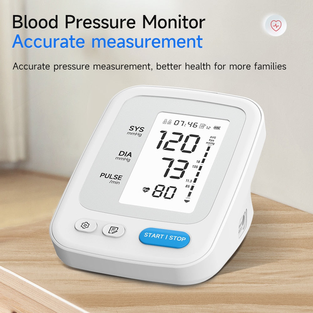 Digital Blood Pressure Monitor | Portable Monitor with LED Display encalife