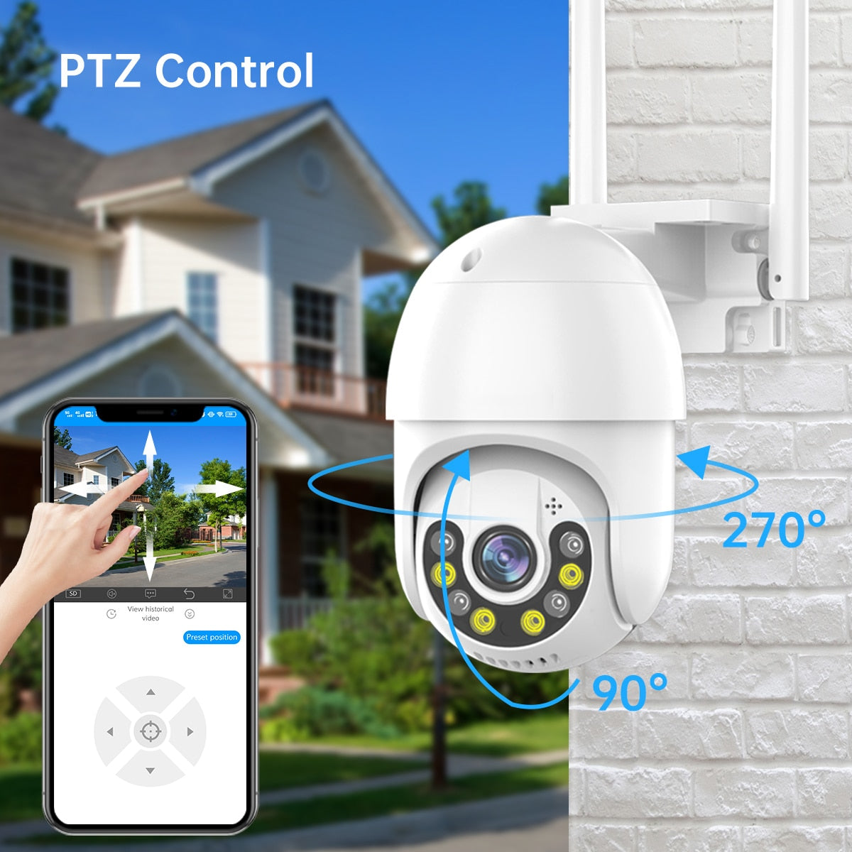 Smart Surveillance Security Camera | Remote Controlled 2-Way Audio System encalife