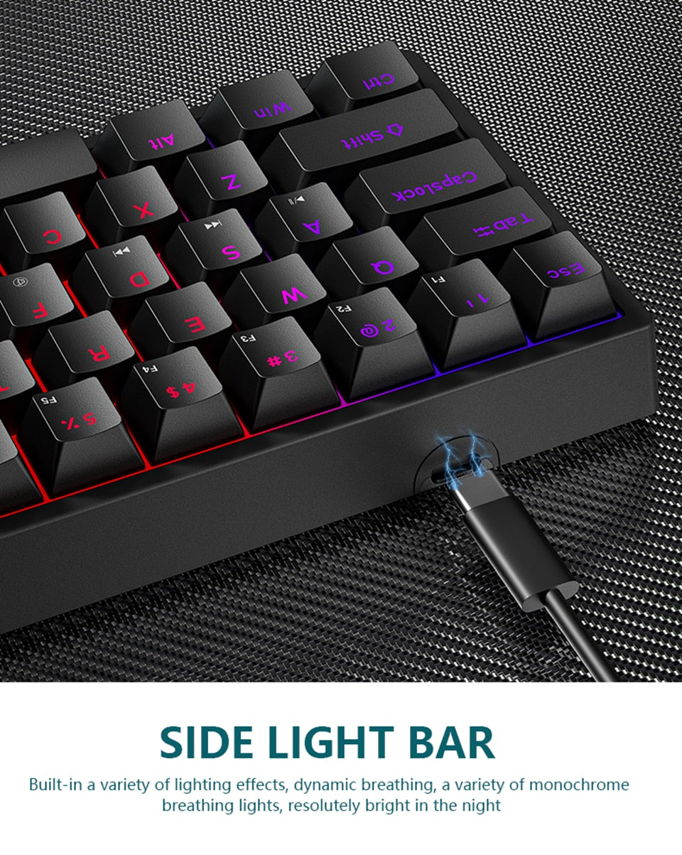 61-Key Gaming Keyboard | With RGB Backlighting encalife