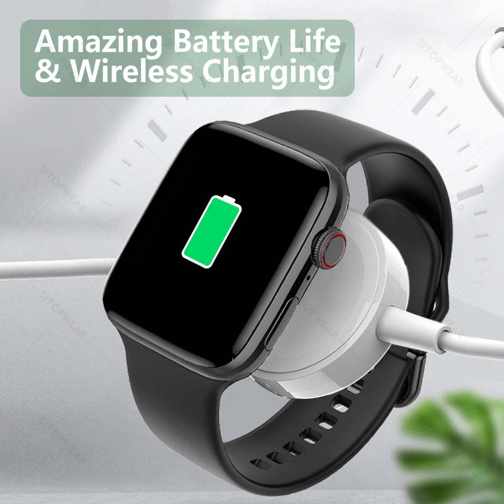 Smart Watch | Wireless Charging Fitness Tracker With 6 Straps