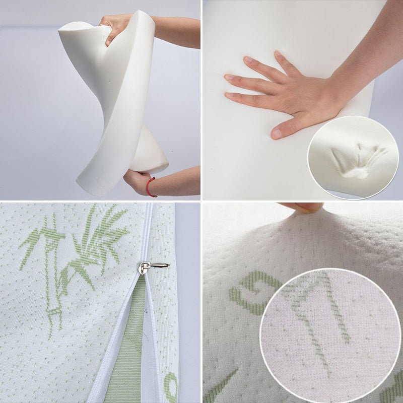 Memory Foam Pillow | Breathable Bamboo Cover encalife
