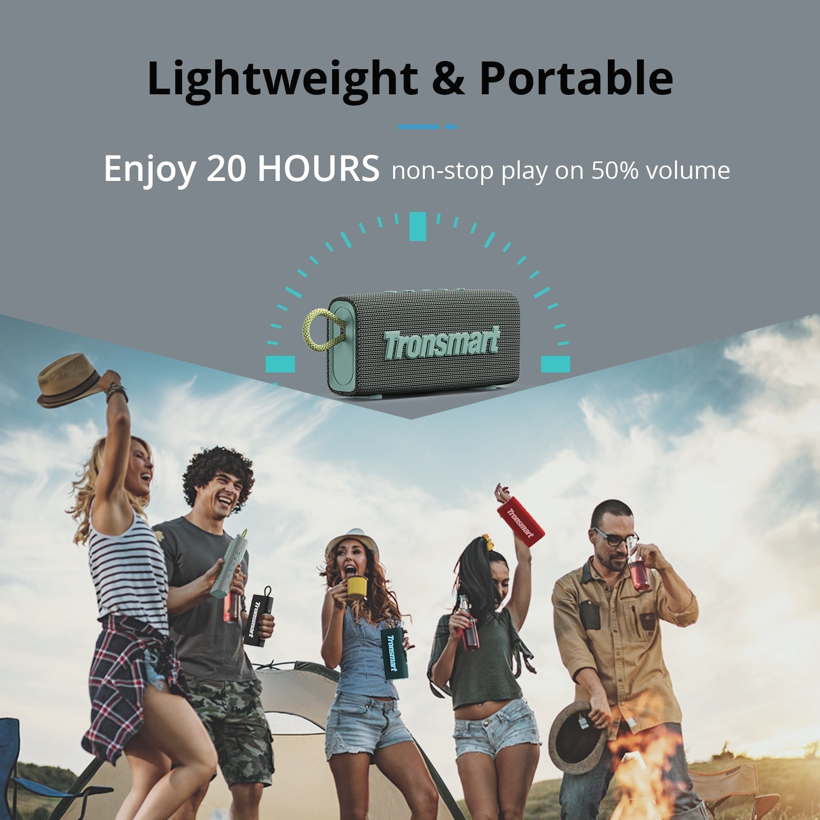 Bluetooth Speaker | 20W Powerful Stereo Sound encalife
