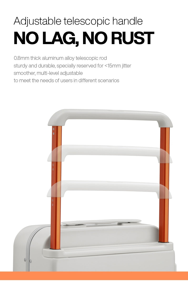 Sleek Luggage | Trendy Carry-On Suitcase encalife