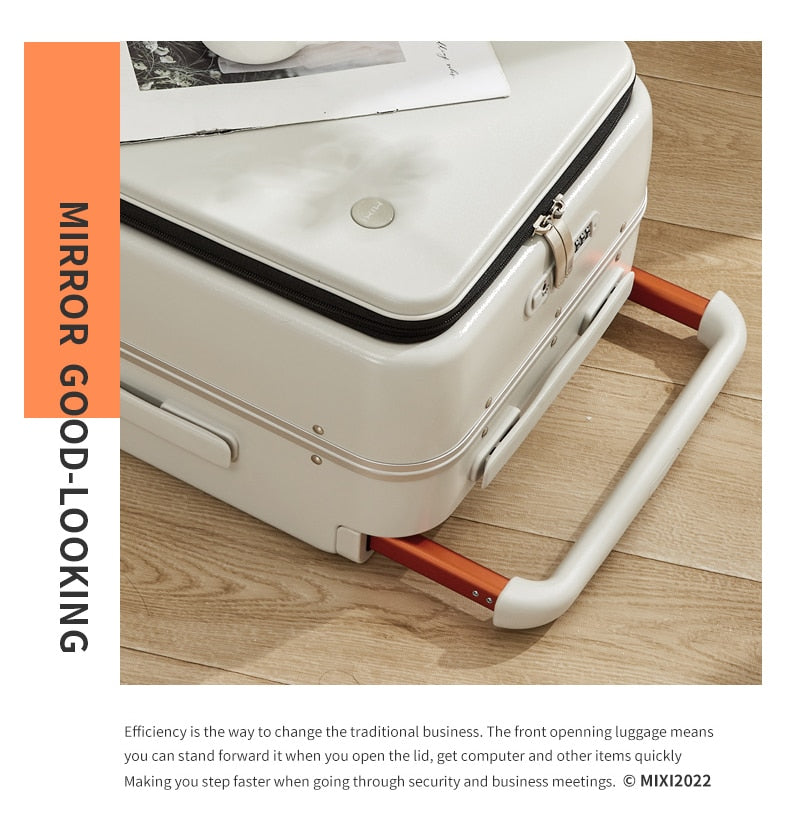 Sleek Luggage | Trendy Carry-On Suitcase encalife