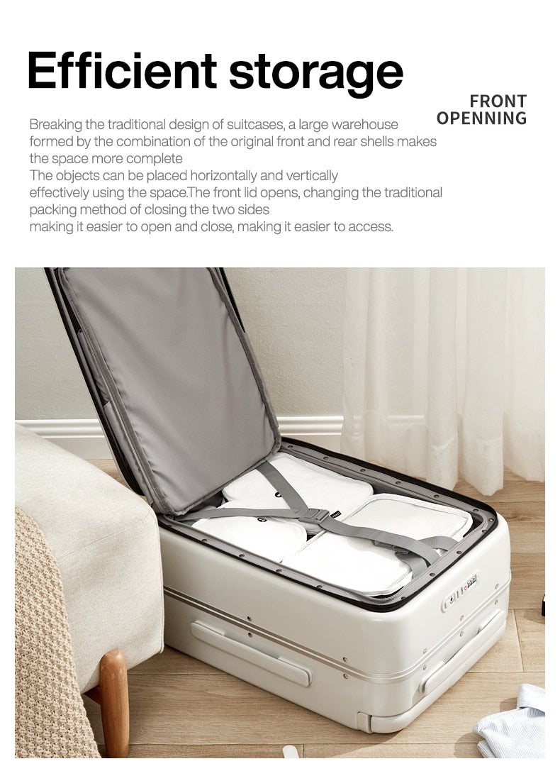 Sleek Luggage | Trendy Carry-On Suitcase encalife