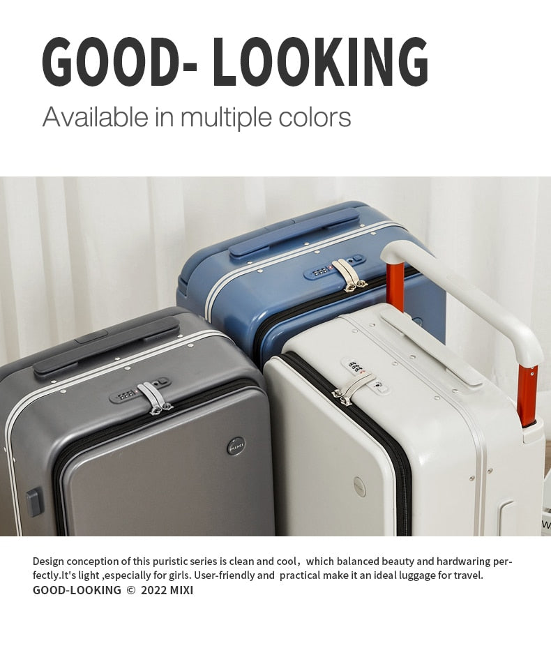 Sleek Luggage | Trendy Carry-On Suitcase encalife