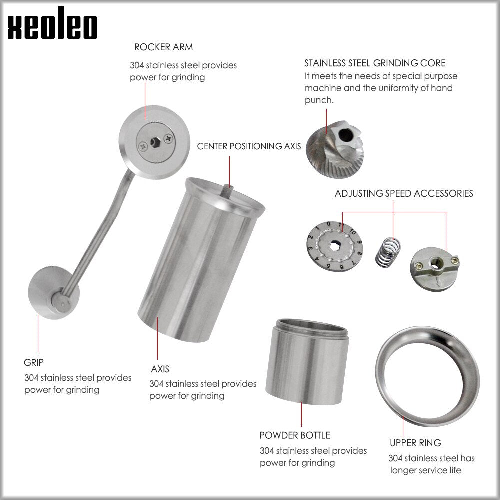 Stylish Coffee Grinder | Premium Aluminum Material encalife