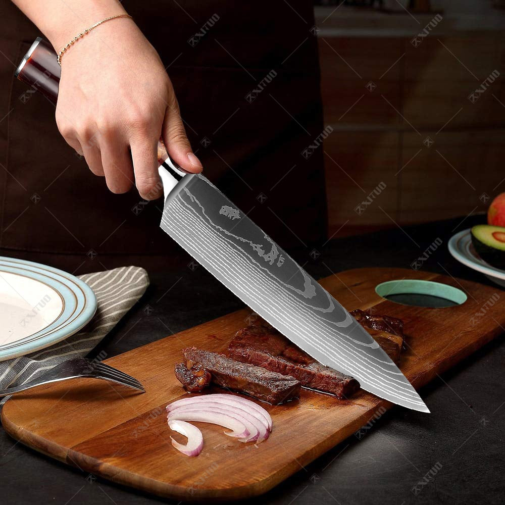 10-Piece Professional Knife Set | With Sharp Blades encalife