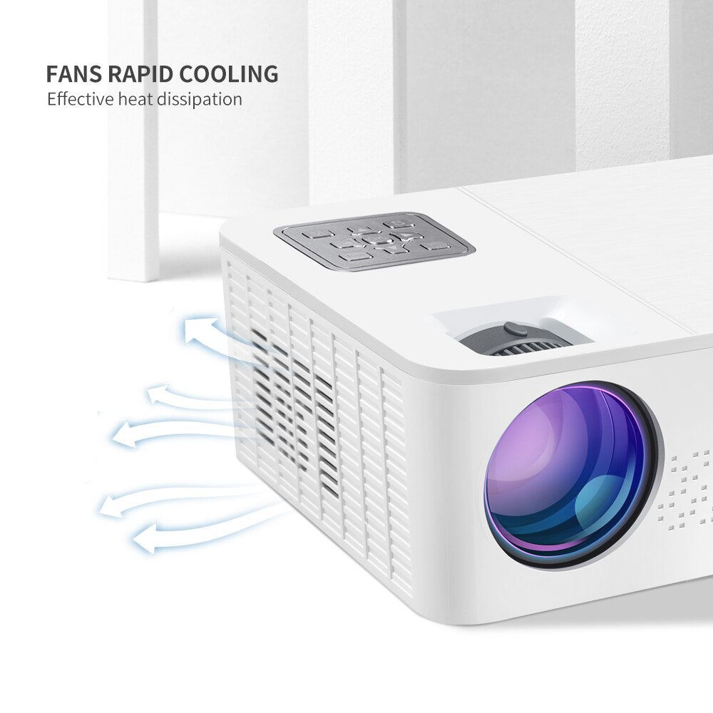 4K Home Projector | 10,000 Lumens | 60 - 450 Inch Clear Projection encalife