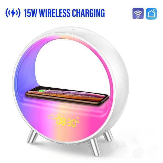 White Noise Sound Machine | Sunrise Alarm Clock | Wireless Charger | Soothing Sleep and Rise Solution encalife