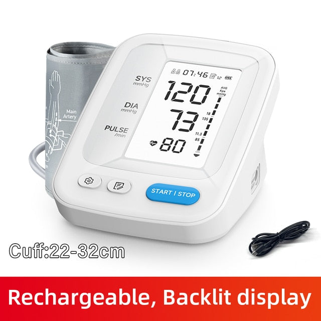 Digital Blood Pressure Monitor | Portable Monitor with LED Display encalife