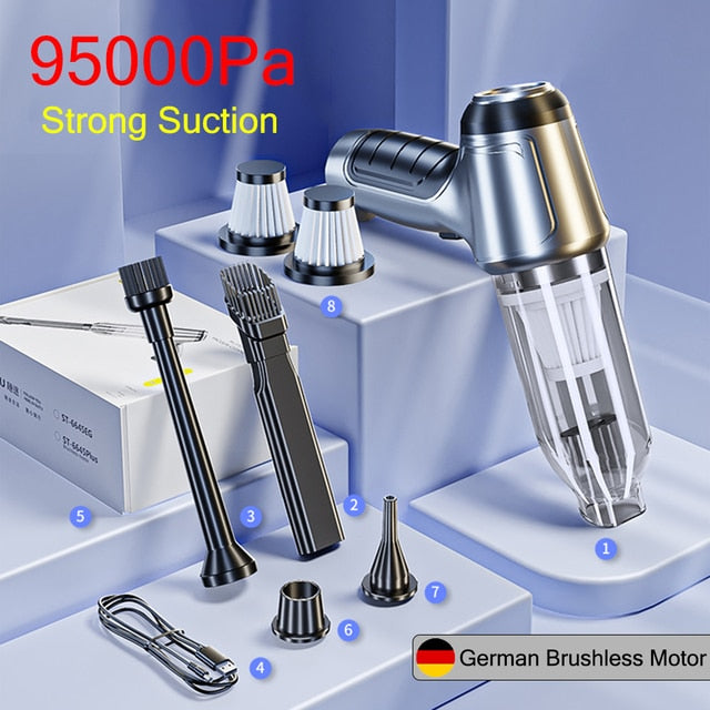 Cordless Vacuum | 9,500pa Strong Suction encalife