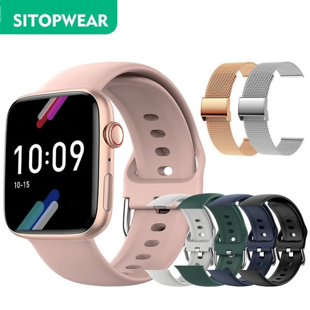 Smart Watch | Wireless Charging Fitness Tracker With 6 Straps encalife