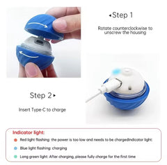 Dog Toy Ball Automatic Moving Bouncing Rolling Ball USB Smart puppy Interactive Dog Chew Toy Ball encalife