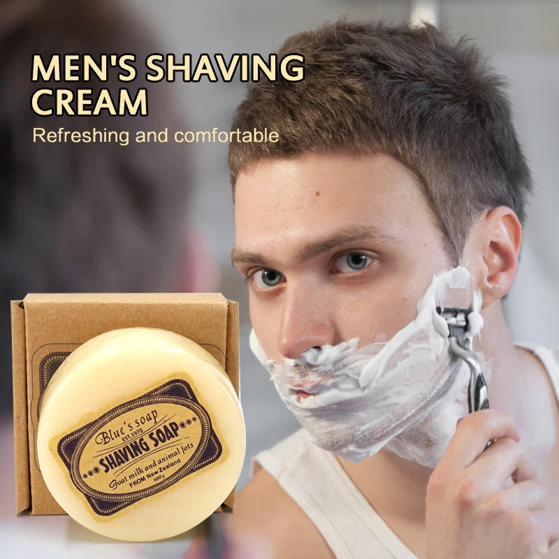 100g Men's Shaving Cream Goat Milk Shaving Soap encalife