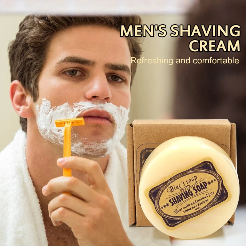 100g Men's Shaving Cream Goat Milk Shaving Soap encalife