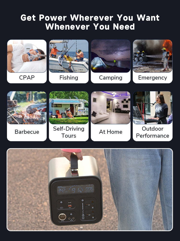 Portable Power Station | 600W | Your Mobile Energy Companion encalife