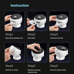 HD Galaxy Star Projector & White Noise Machine encalife