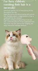 Pet Steam Grooming Brush – Soft Round-Tip Dog & Cat Comb with Spray, Massage & Hair Removal encalife