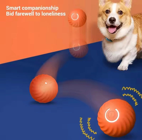 Dog Toy Ball Automatic Moving Bouncing Rolling Ball USB Smart puppy Interactive Dog Chew Toy Ball encalife