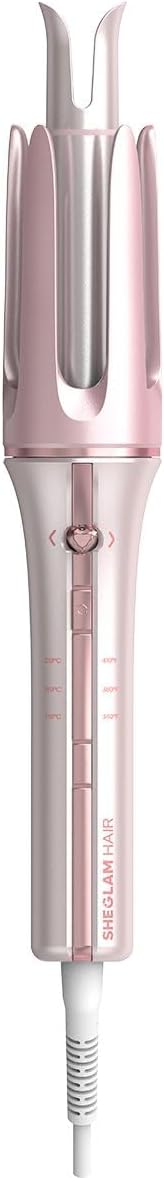 Pink Automatic Curling Iron | SHEGLAM Gift Hair Curler