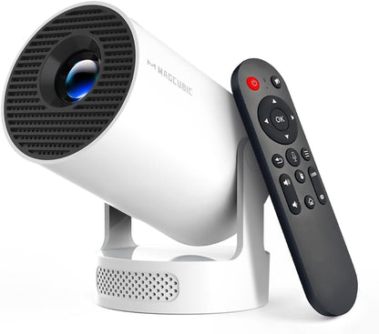 Compact WiFi Bluetooth projector for bedroom movie nights
