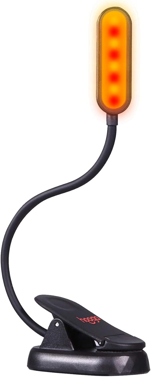 Rechargeable Red Book Reading Light Eye Protection Clip encalife