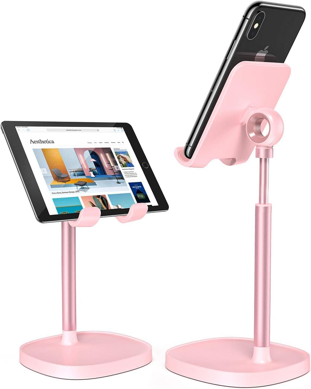 Mobile Stand Adjustable Height Desk Phone Holder Cradle encalife