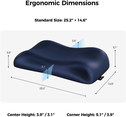 Side Sleeper Cooling Gel Memory Pillow encalife