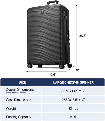 Lightweight Expandable Hardside Checked Luggage Spinner Wheels encalife