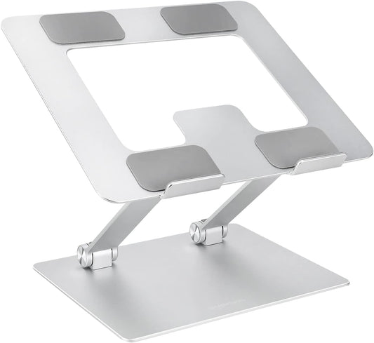 EncaLife portable laptop stand ergonomic aluminum laptop riser with cooling ventilation for desk setup