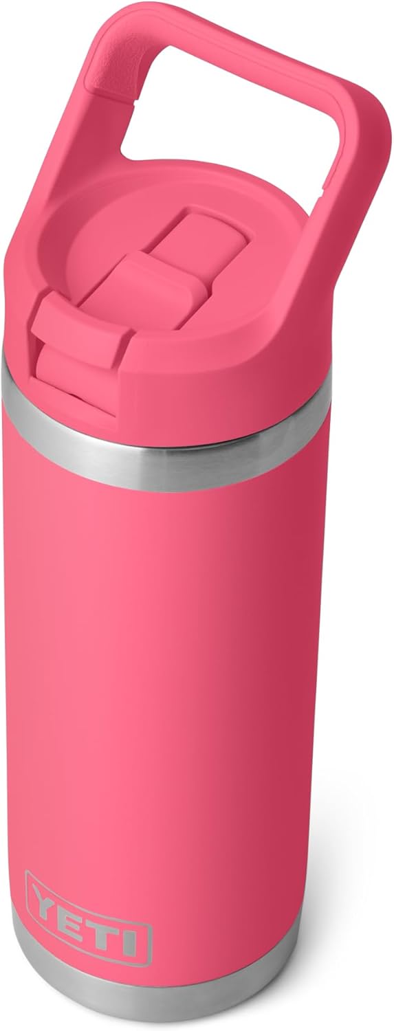 18oz Insulated Water Bottle Straw Cap encalife